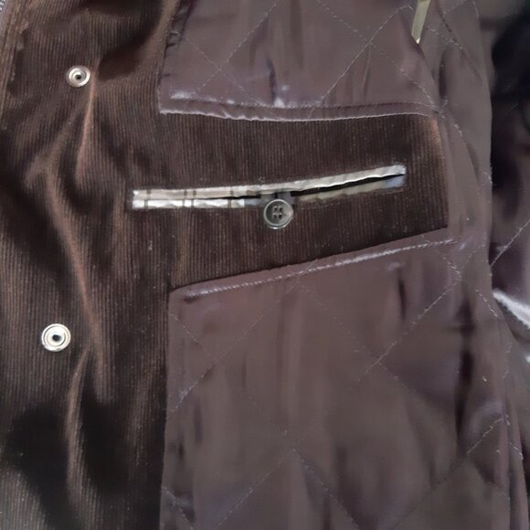 Zara Man SZ 38 Chocolate Brown Men's Quilted Zippered Sport Outdoor Jacket - Picture 7 of 15